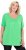 Ulla Popken Essential Front Pleat Tee Mint Green - Majice - 