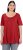 Ulla Popken Essential Front Pleat Tee Poppy - Majice - 