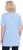 Ulla Popken Essential Front Pleat Tee Light Blue - Majice - 