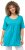 Ulla Popken Essential Front Pleat Tee Deep Aqua - Majice - 