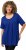 Ulla Popken Essential Front Pleat Tee Cobalt Blue - Majice - 