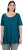 Ulla Popken Essential Front Pleat Tee Cerulean - Majice - 