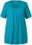 Ulla Popken Essential Front Pleat Tee Teal - Majice - 