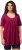 Ulla Popken Essential Front Pleat Tee Magnolia Red - Majice - 
