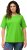 Ulla Popken Piping Accent Functional UVP 50+ Stretch Knit Top Light Green - Majice - 