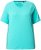Ulla Popken Piping Accent Functional UVP 50+ Stretch Knit Top Aqua Green - Majice - 