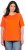 Ulla Popken Piping Accent Functional UVP 50+ Stretch Knit Top Orange Red - Majice - 