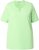 Ulla Popken Essential Notch Neck Stretch Tee Light Green - Majice - 