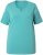 Ulla Popken Essential Notch Neck Stretch Tee Pale Green - Majice - 