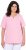 Ulla Popken Essential Notch Neck Stretch Tee Pink - Majice - 