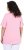 Ulla Popken Essential Notch Neck Stretch Tee Pink - Majice - 