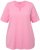 Ulla Popken Essential Notch Neck Stretch Tee Light Pink - Majice - 