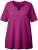 Ulla Popken Essential Notch Neck Stretch Tee Berry - Majice - 