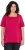 Ulla Popken Essential Square Neck Stretch Tee Dark Raspberry - Majice - 