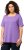 Ulla Popken Essential Square Neck Stretch Tee Pale Lilac - Majice - 