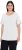 Ulla Popken Double Layer Rounded V-Neck Slim Fit Tee Snow White - Majice - 