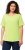 Ulla Popken Double Layer Rounded V-Neck Slim Fit Tee Lime Green - Majice - 