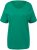 Ulla Popken Double Layer Rounded V-Neck Slim Fit Tee Emerald - Majice - 