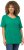 Ulla Popken Double Layer Rounded V-Neck Slim Fit Tee Emerald - Majice - 