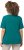 Ulla Popken Double Layer Rounded V-Neck Slim Fit Tee Dark Emerald - Majice - 