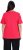 Ulla Popken Double Layer Rounded V-Neck Slim Fit Tee Red - Majice - 