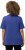 Ulla Popken Double Layer Rounded V-Neck Slim Fit Tee Blue Purple - Majice - 