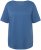 Ulla Popken Double Layer Rounded V-Neck Slim Fit Tee Denim Blue - Majice - 