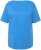 Ulla Popken Double Layer Rounded V-Neck Slim Fit Tee Sky Blue - Majice - 