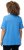 Ulla Popken Double Layer Rounded V-Neck Slim Fit Tee Sky Blue - Majice - 