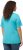 Ulla Popken Double Layer Rounded V-Neck Slim Fit Tee Deep Aqua - Majice - 