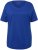 Ulla Popken Double Layer Rounded V-Neck Slim Fit Tee Cobalt Blue - Majice - 