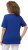Ulla Popken Double Layer Rounded V-Neck Slim Fit Tee Cobalt Blue - Majice - 