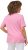 Ulla Popken Double Layer Rounded V-Neck Slim Fit Tee Light Pink - Majice - 