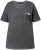 Ulla Popken Cold Dye Ruffle Edge Pocket Tee Graphite Grey - Majice - 