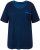 Ulla Popken Cold Dye Ruffle Edge Pocket Tee Dark Blue - Majice - 