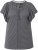 Ulla Popken Wing Sleeve V-Neck Tee Graphite Grey - Majice - 