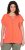 Ulla Popken Wing Sleeve V-Neck Tee Coral Pink - Majice - 
