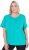 Ulla Popken UPF 50 Quick Drying Tee Turquoise - Majice - 