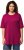 Ulla Popken Basic Round Neck Short Sleeve Relaxed Fit T-Shirt Magnolia Red - Majice - 