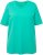 Ulla Popken Essential Round Neck Stretch Tee Turquoise - Majice - 