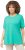 Ulla Popken Essential Round Neck Stretch Tee Turquoise - Majice - 