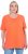 Ulla Popken Essential Round Neck Stretch Tee Coral Pink - Majice - 