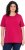 Ulla Popken Essential Round Neck Stretch Tee Dark Raspberry - Majice - 