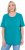 Ulla Popken Essential Round Neck Stretch Tee Teal - Majice - 