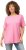 Ulla Popken Essential Round Neck Stretch Tee Light Pink - Majice - 