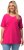 Ulla Popken Essential Round Neck Stretch Tee Fuchsia Pink - Majice - 