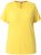 Ulla Popken Functional Antibacterial Finish V-Neck Short Sleeve Knit Top Sun Yellow - Majice - 