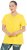 Ulla Popken Functional Antibacterial Finish V-Neck Short Sleeve Knit Top Sun Yellow - Majice - 