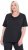 Ulla Popken Quick-Drying Short Sleeve T-Shirt Black - Majice - 