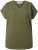 Ulla Popken Oversized studded Acid-washed V-Neck T-shirt Palm Green - Majice - 